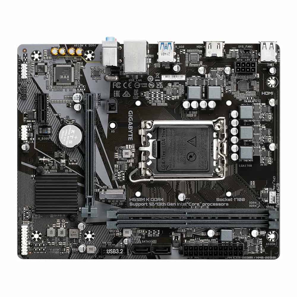 (image for) Gigabyte H610M K DDR4 Micro-ATX Motherboard